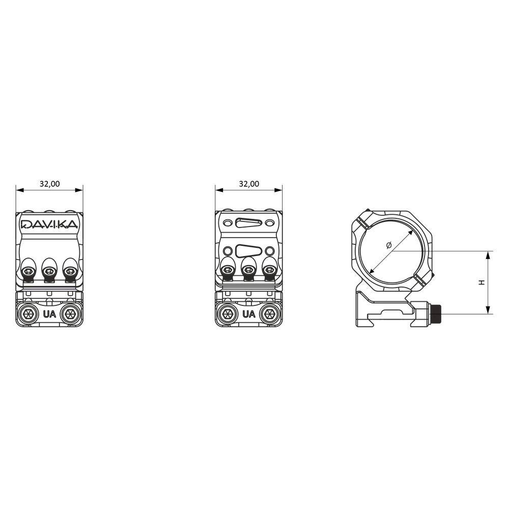 30mm montaże lunet | baza Picatinny
