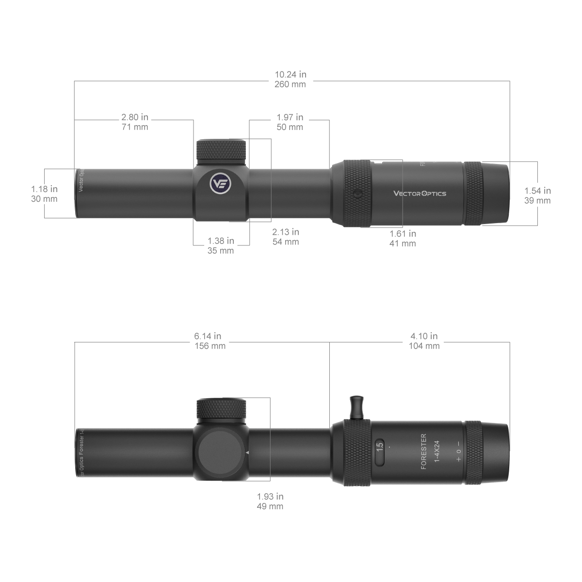 Vector Optics Forester 1-4x24SFP luneta celownicza Vector Optics