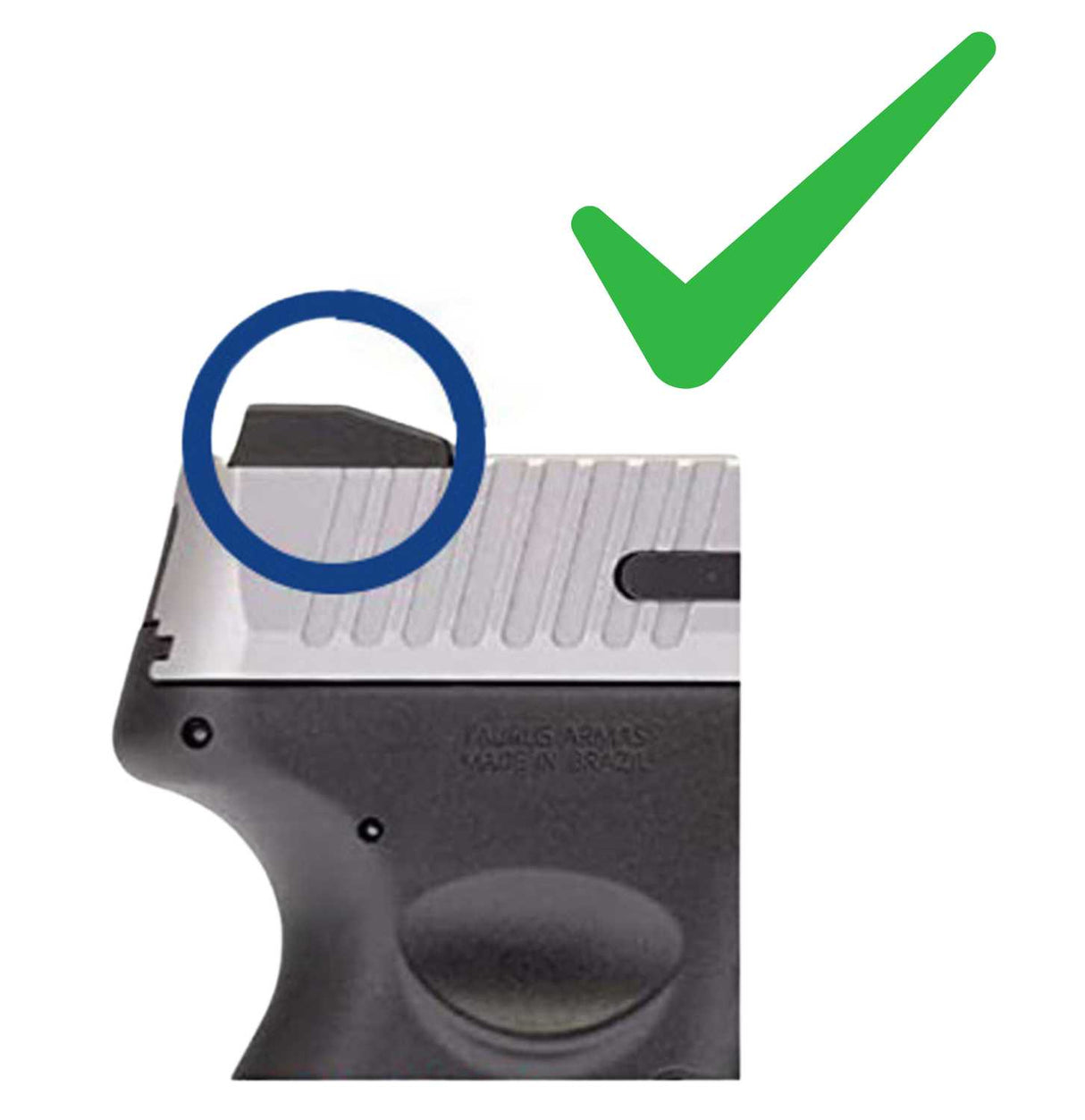 Taurus G3, G2S, G2C, TX22 montaż kolimatora | Ślad Trijicon RMR