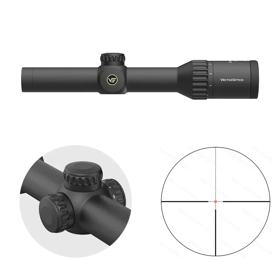Vector Optics Continental x6 1-6x24 Fiber luneta celownicza Vector Optics