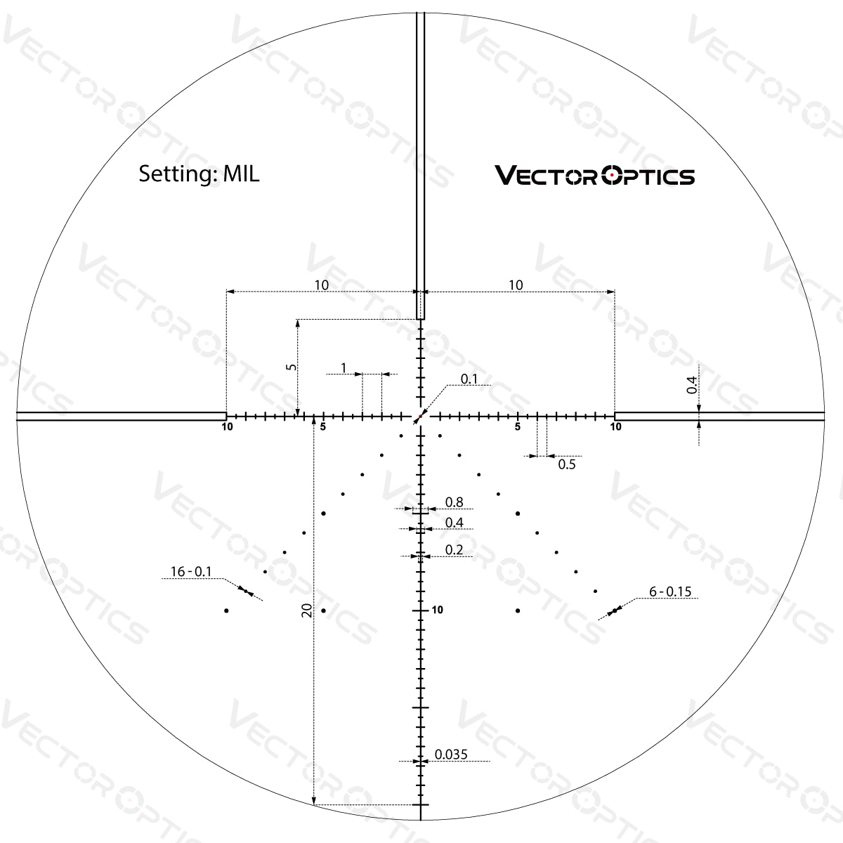 Vector Optics Veyron 6-24x44 IR First Focal Plane Illuminated luneta karabinowa Vector Optics