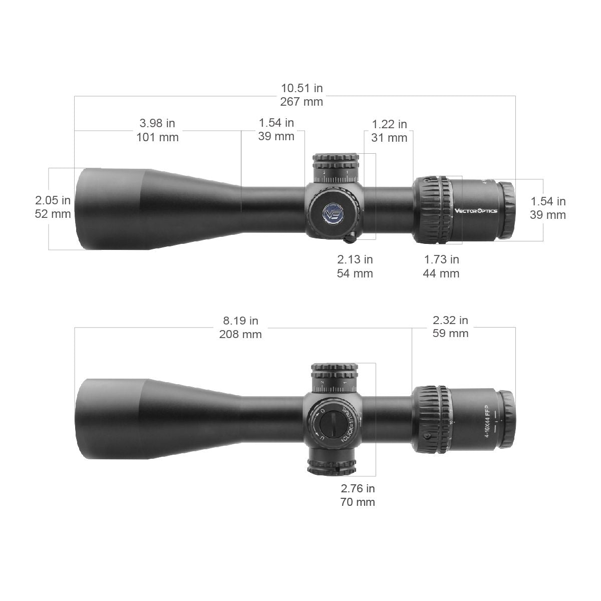 Vector Optics Veyron 4-16x44 FFP luneta celownicza
