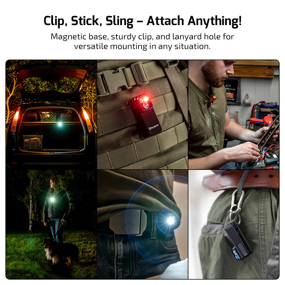 Olight Oclip Pro | wielofunkcyjna latarka z klipsem | 500 lm