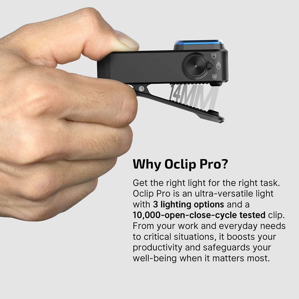 Olight Oclip Pro | wielofunkcyjna latarka z klipsem | 500 lm