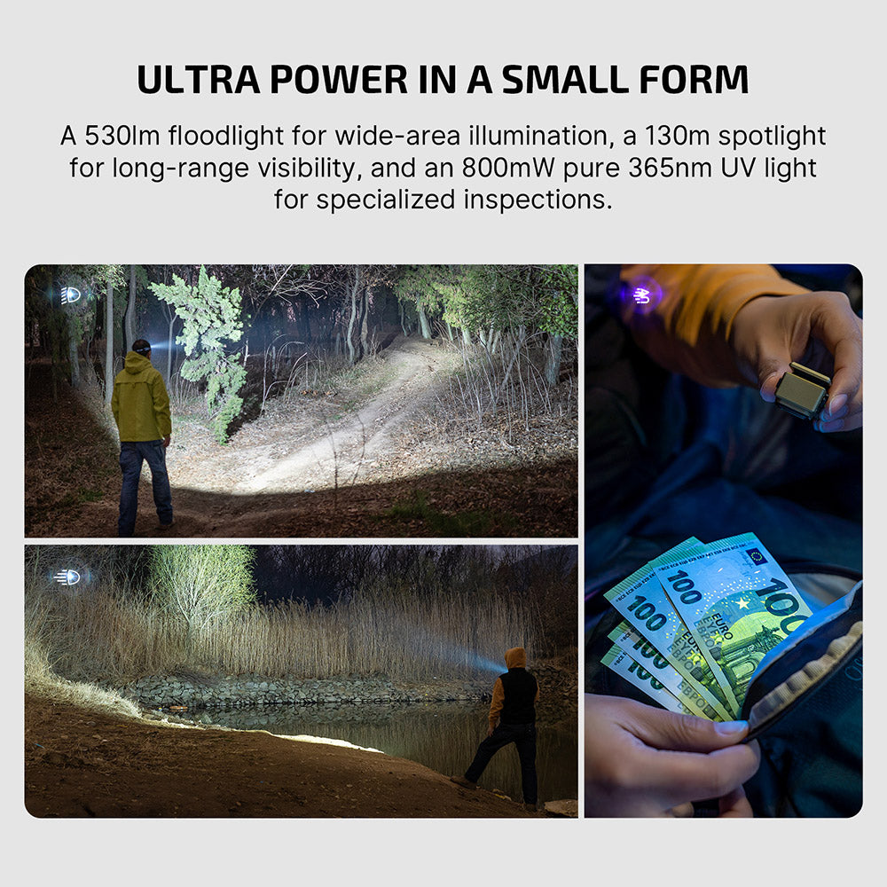 Olight Oclip Ultra | 3-w-1 przypinana latarka EDC | 530 lm - Olive Green