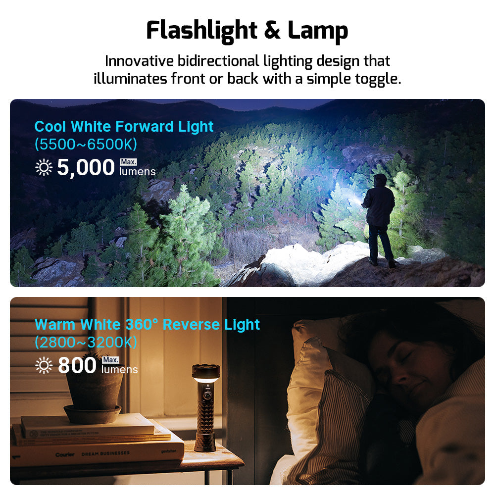 Olight Prowess | latarka z dwukierunkowym oświetleniem | 5.000 lm