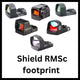Kolimatory z footprint Shield RMSc