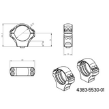 30 mm montaże lunet | krótka baza Picatinny QD Ergo 