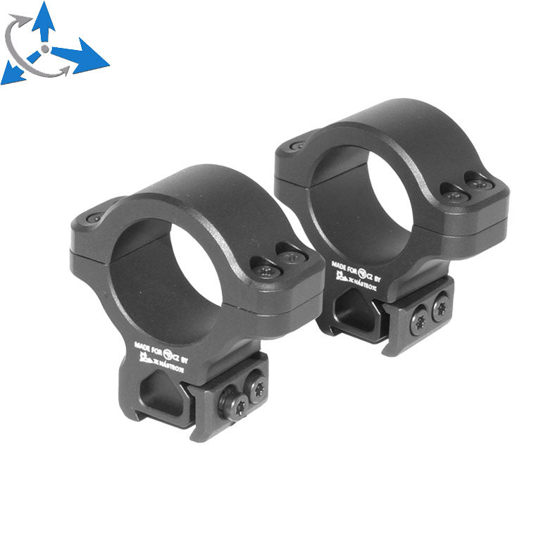 CZ 457 pierścienie montażowe do dovetail | 1 cal [25.4mm]
