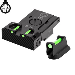 CZ Shadow 2, CZ 75 SP-01 Shadow regulowane przyrządy celownicze z światłowodami | typ B