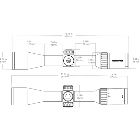 Vector Optics Continental 1.5-9x42 SFP luneta celownicza