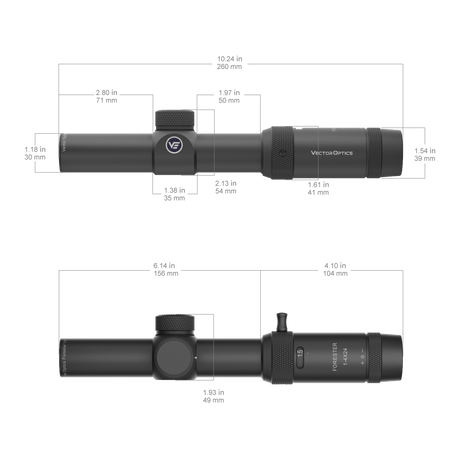 Vector Optics Forester 1-4x24SFP luneta celownicza