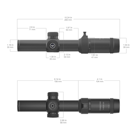 Vector Optics Forester 1-5x24SFP GenII luneta celownicza