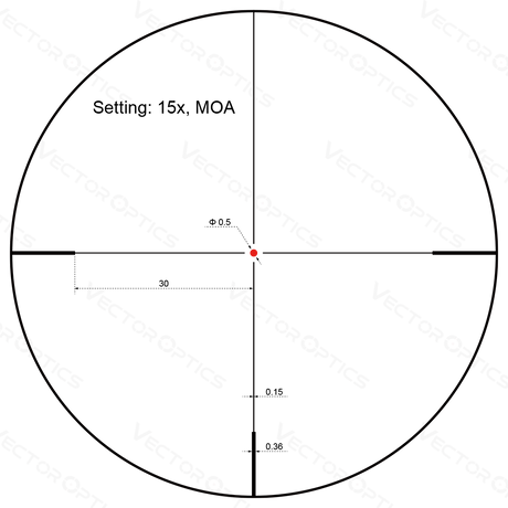 Vector Optics Forester 3-15x50SFP luneta celownicza
