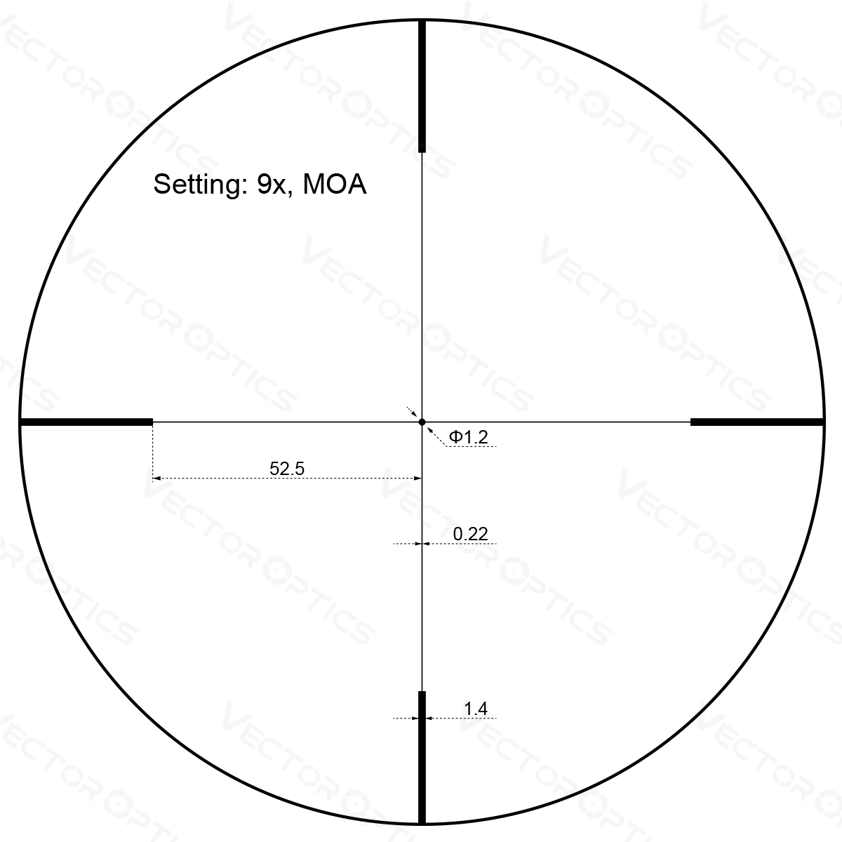 Vector Optics Leśnik JR. 3-9x40 luneta celownicza 