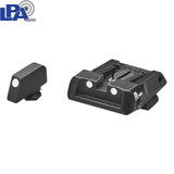 Regulowane przyrządy celownicze do Glock [G17 G19 G26 & other] | z białymi kropkami