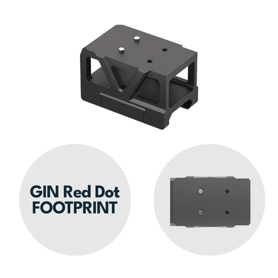 Picatinny montaż kolimatora z podwyższeniem [32 mm] | C-More RTS footprint