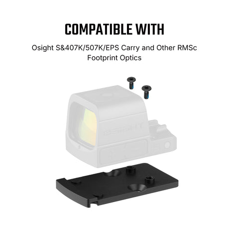 Adapter footprint | z Trijicon RMR na Shield RMSc & K-series footprint
