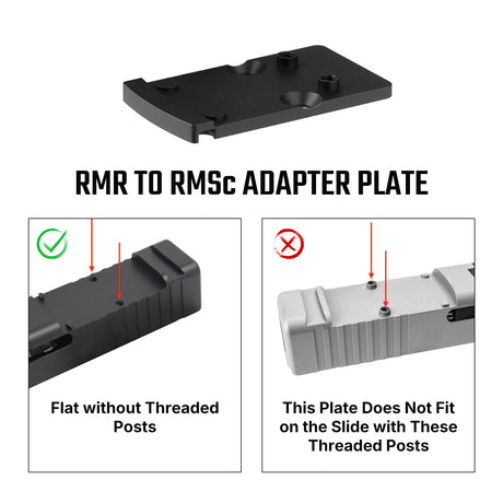 Adapter footprint | z Trijicon RMR na Shield RMSc & K-series footprint