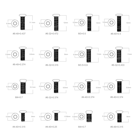 Zestaw śrub Vector Optics