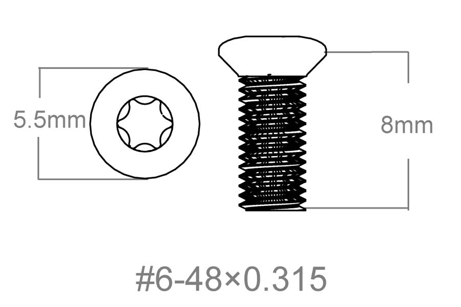 Zestaw śrub 3 szt. | 6-48x0,315" [T10] 