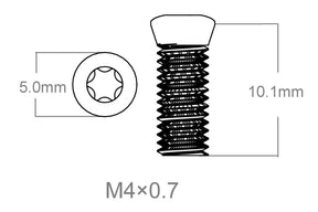Zestaw śrub 3 szt. | M4x0.7 [T10]