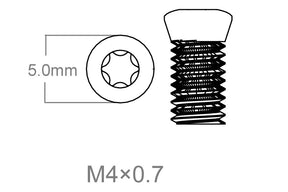 Zestaw śrub 3 szt. | M4x0.7 [T10] 8 mm