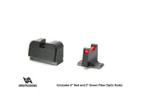 Sig Sauer P220 P226 P229 P320 & P365 Optics Ready wysokie sportowe przyrządy celownicze ze światłowodem