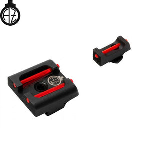 Przyrządy celownicze do Glock [G17 G19 G26 & other] ze światłowodem | typ B