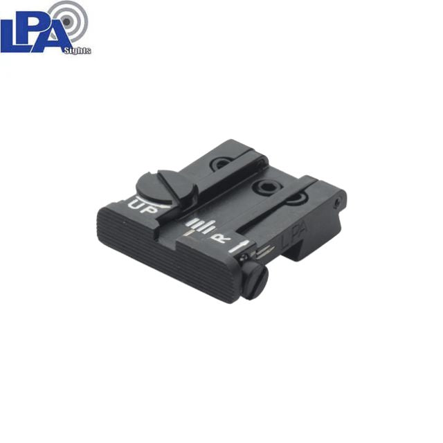 Tanfoglio Limited, EAA Witness, IWI Jericho, Springfield P9 fully adjustable rear sight [old dovetail 9.5 mm] | grooved
