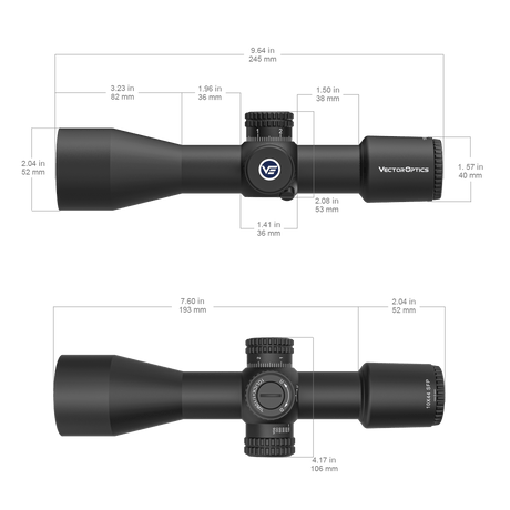 Vector Optics Veyron 10x44 SFP kompaktowa luneta celownicza