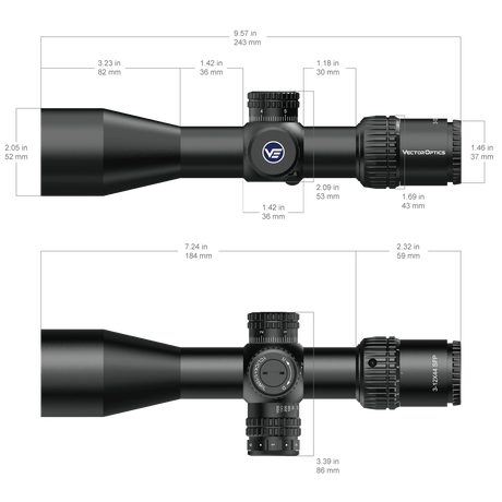 Vector Optics Veyron 3-12x44IR SFP kompaktowa luneta celownicza