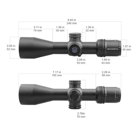 Vector Optics Veyron 3-12x44 SFP kompakt luneta celownicza