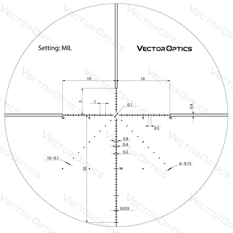 Vector Optics Veyron 6-24x44 IR First Focal Plane Illuminated luneta celownicza