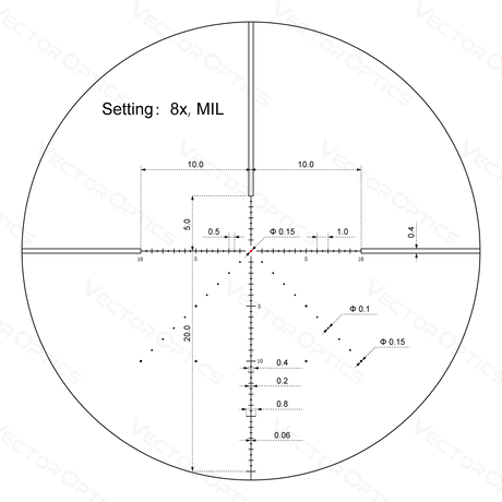 Vector Optics Veyron 2-8x32IR kompaktowa luneta celownicza