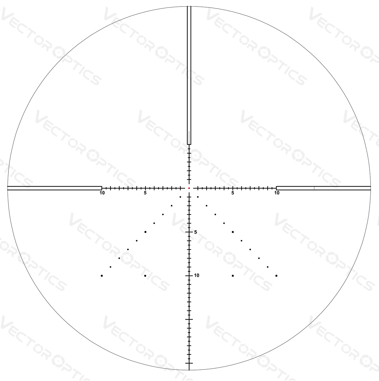 Vector Optics Veyron 4-16x44 IR Pierwsza płaszczyzna ogniskowa podświetlana luneta celownicza 