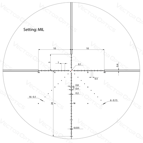 Vector Optics Veyron 4-16x44 IR First Focal Plane Illuminated luneta celownicza