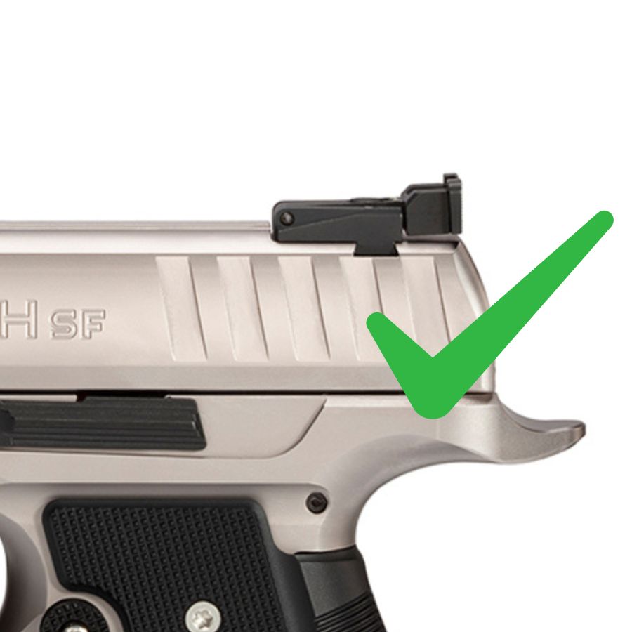 Walther Q5 Match SF regulowane wycięcie na szczerbinkę