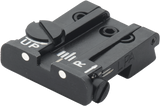 Browning Hi-Power [Sport Vigilante Mark III Practical HP40] regulowana szczerbinka | białe kropki