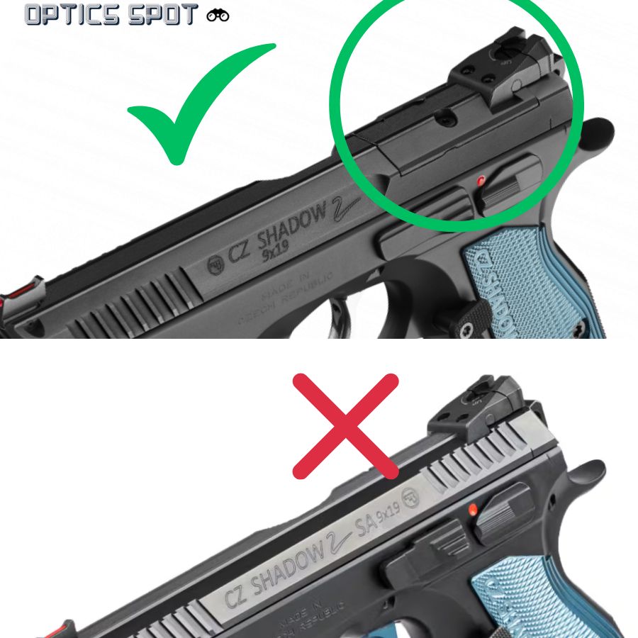 CZ Shadow 2 płytka pod kolimator | Aimpoint A-CUT footprint