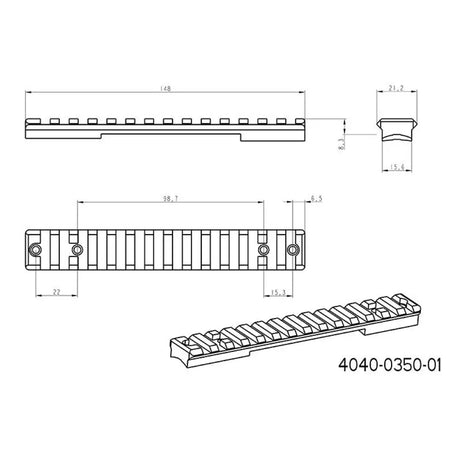 Howa 1500S szyna Picatinny [stal]