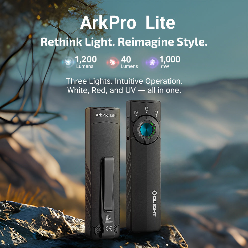 Olight ArkPro Lite | płaska latarka EDC 3-w-1 | 1.200 lm