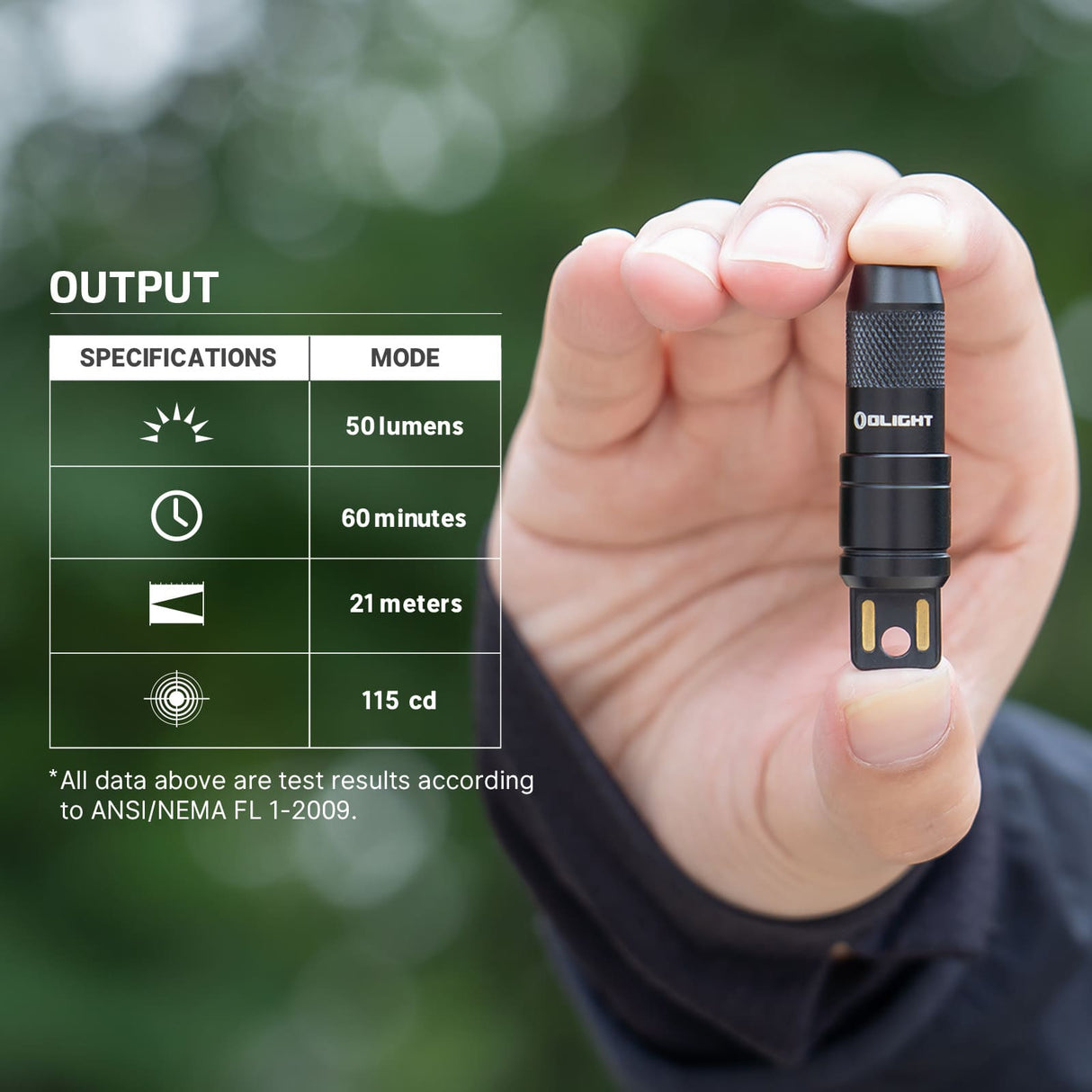 Olight imini 2 | mini ładowalna brelokowa latarka | 50 lm
