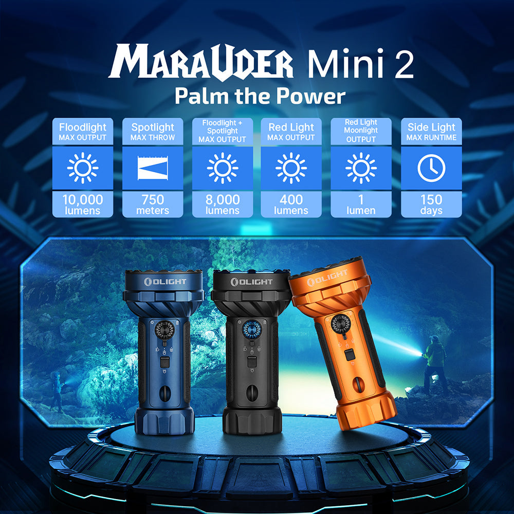 Olight Marauder 2 Mini | mocna akumulatorowa latarka | 10.000 lm