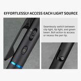 Olight O’Pen 3 | wielofunkcyjna latarka w formie długopisu | 120 lm + zielony laser - Czarny