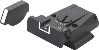 Ruger P91 - P97 regulowane przyrządy celownicze | białe linie