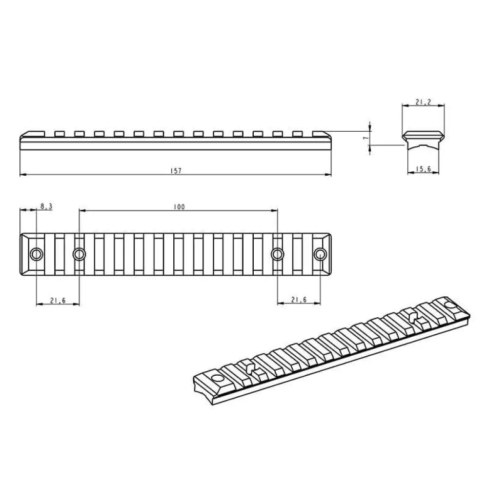 Savage 110 Short Action szyna Picatinny [stal]
