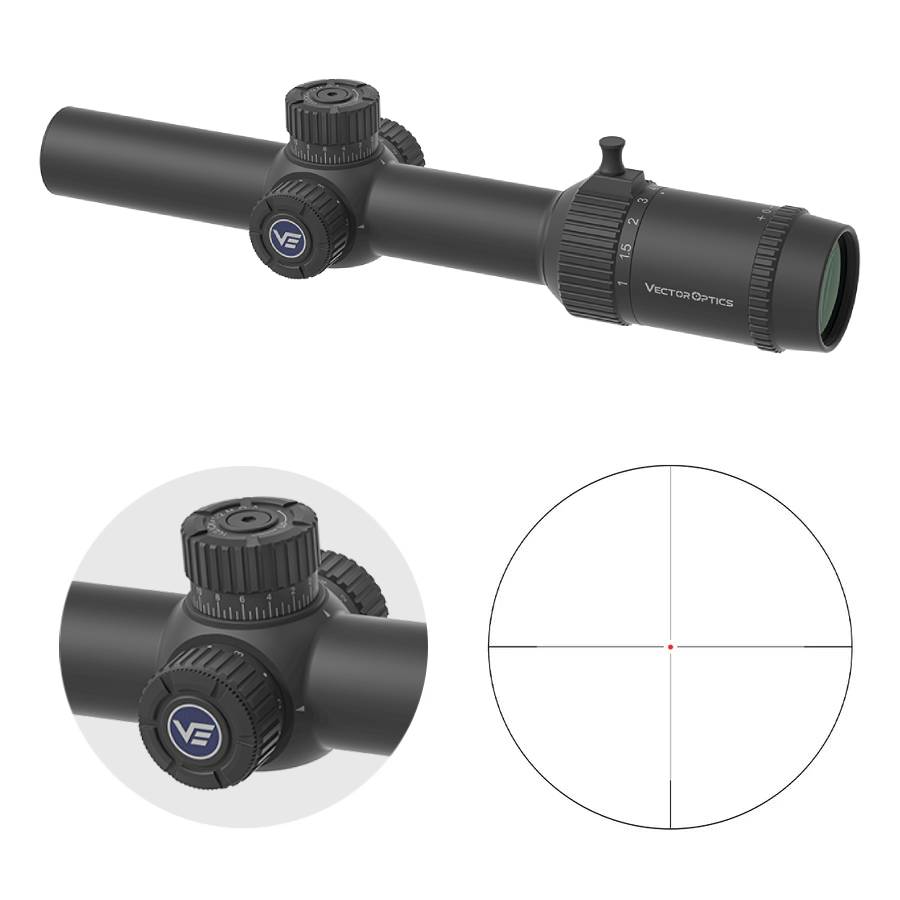 Vector Optics Forester 1-8x24 Fiber SFP luneta celownicza